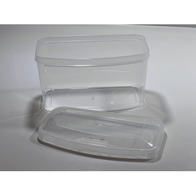 Scatola per maschera in plastica trasparente