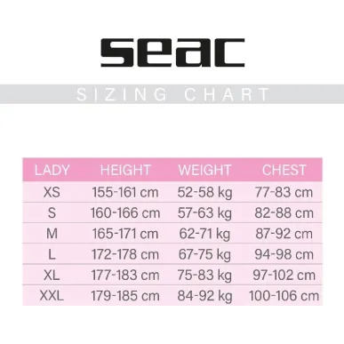 SEAC Energy Lady 2mm muta in neoprene