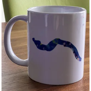 Tasse avec motif d'apnée