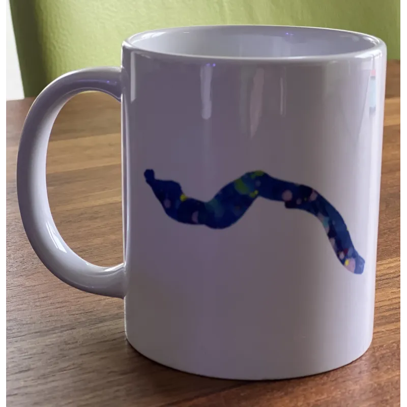 Tasse avec motif d'apnée