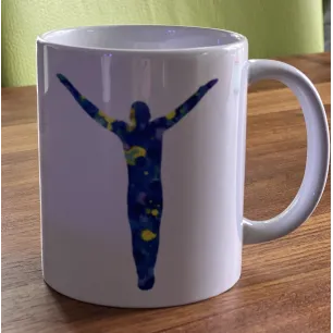 Tasse avec motif d'apnée