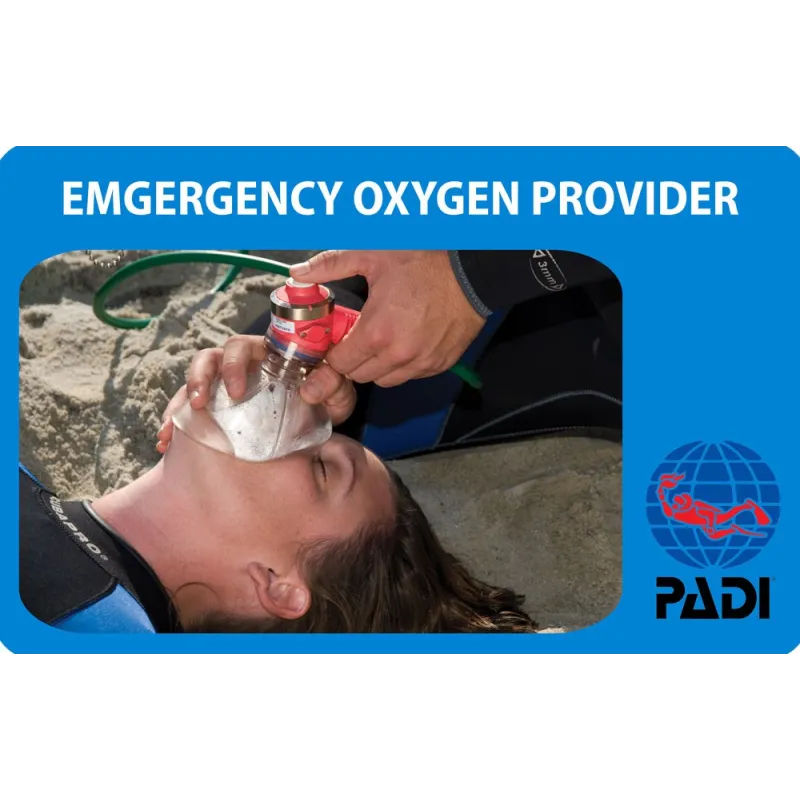 PADI Emergency Oxygen Provider cours