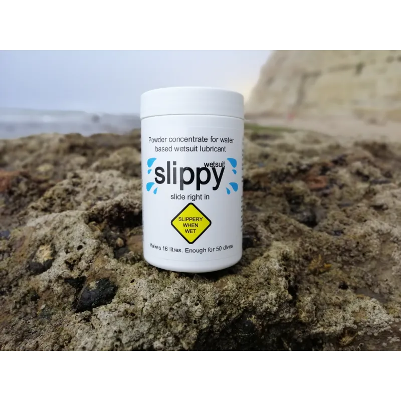 Slippy Lubricant for open-cell wetsuits