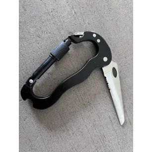 Carabiner folding knive