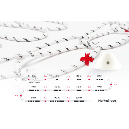 2BFREE Superstatic Rope Marked with Stopper