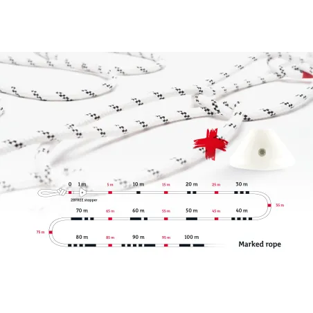 2bfree Superstatic corda marcata con fermo